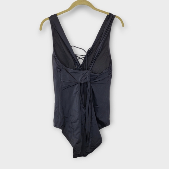 Swimsuits For All Lace-up One Piece 18 Black NEW - Picture 5 of 8
